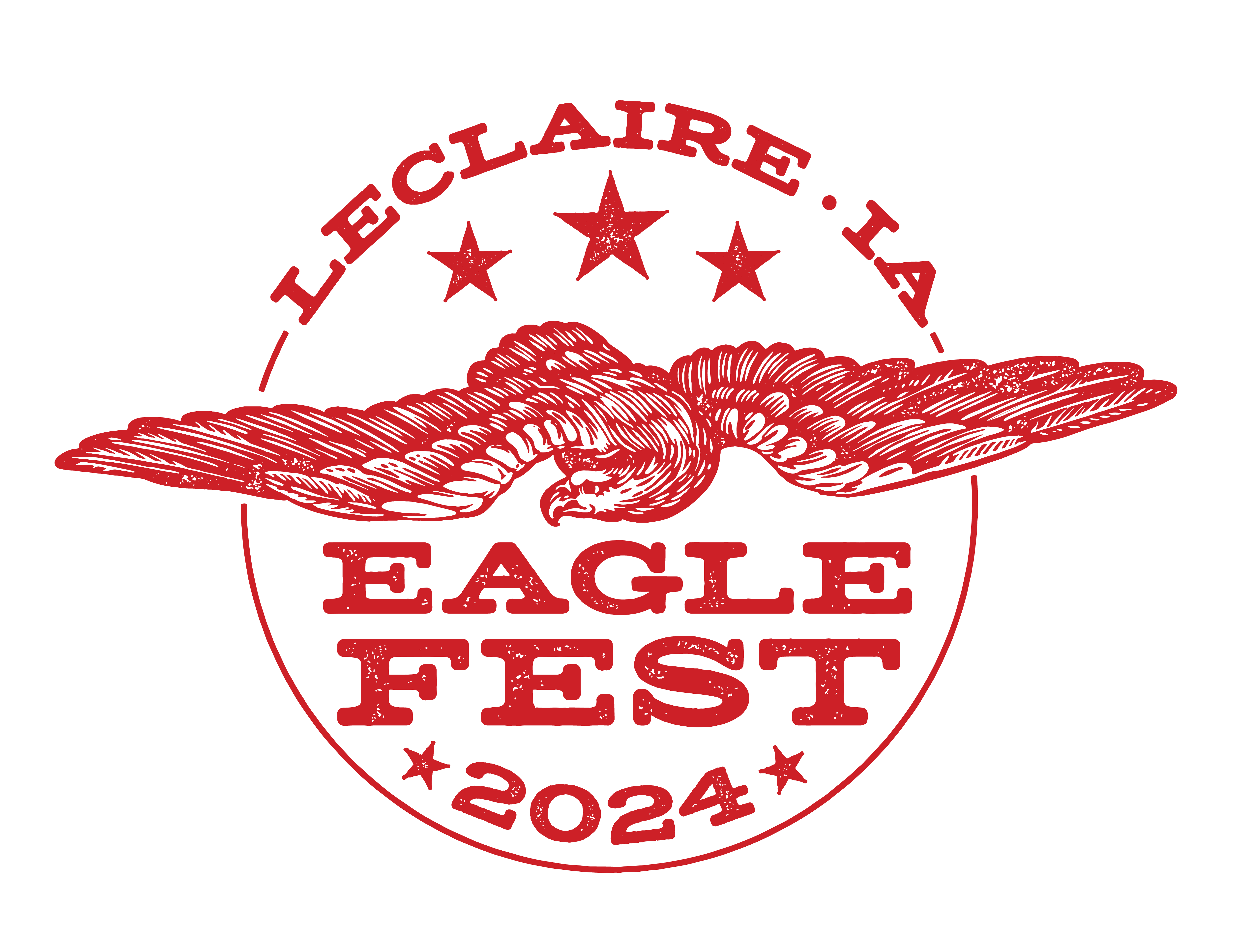 Le Claire, Iowa Eagle Festival 2024 logo