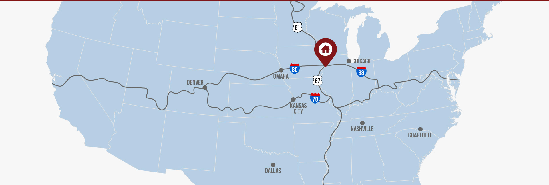 LeClaire Interstate Map - Find your way to LeClaire