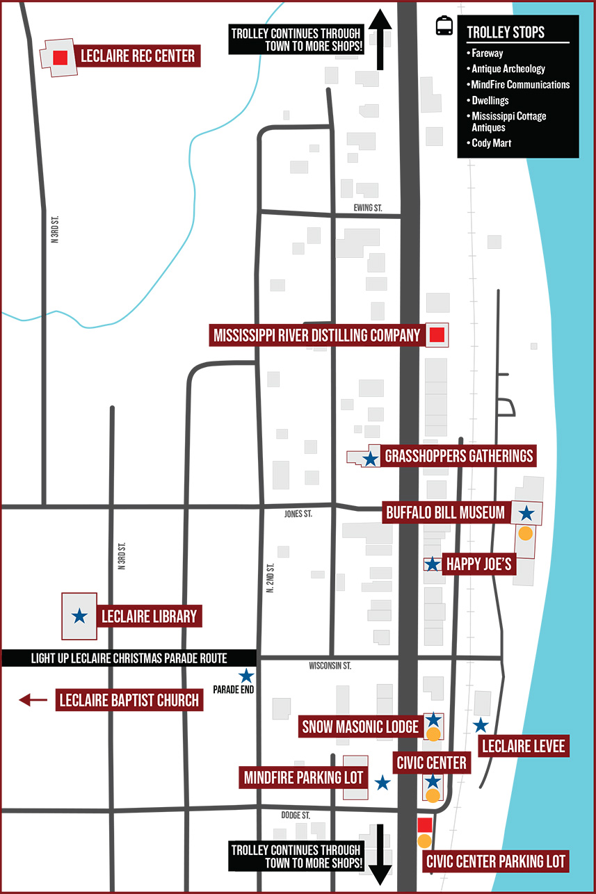 Download Christmas In LeClaire 2025 Map