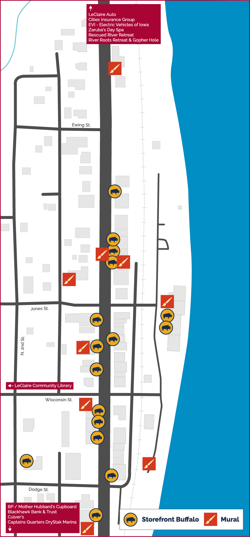 Herd Around Town map