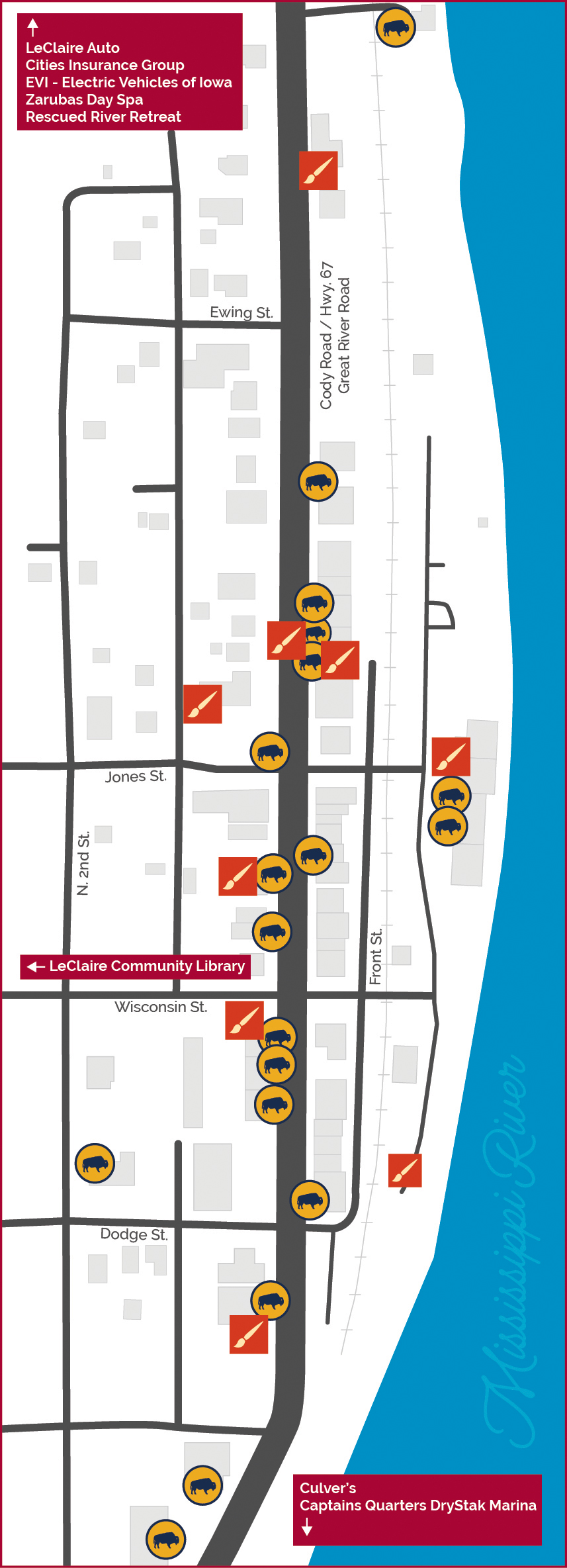 Herd Around Town map