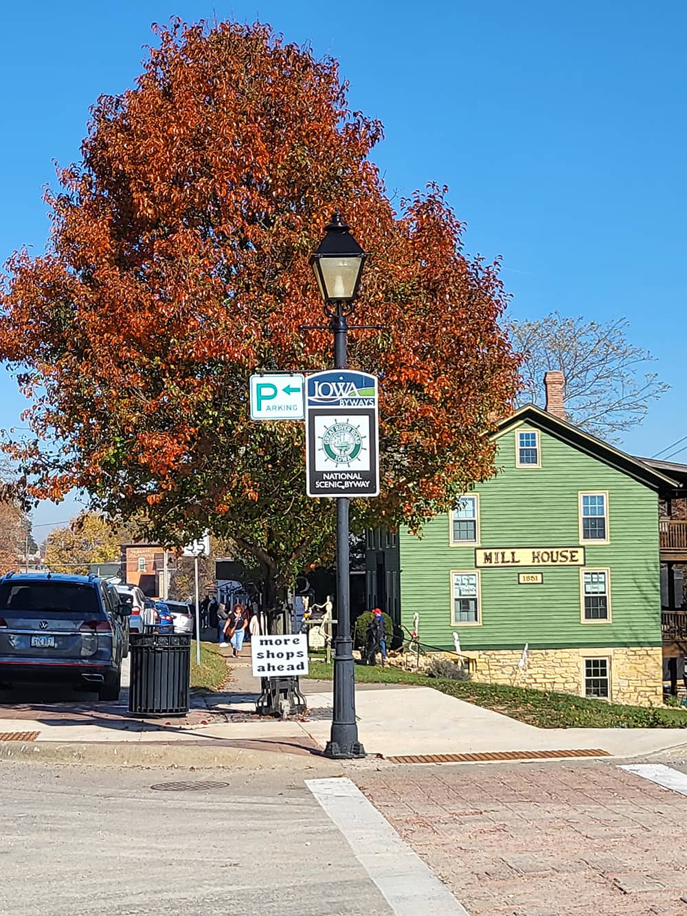 Old Mill Guest House during fall.